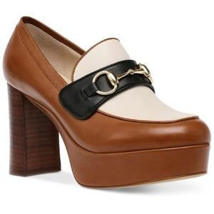 Steve Madden Cinderella Brown Leather Slip On Loafers 7.5